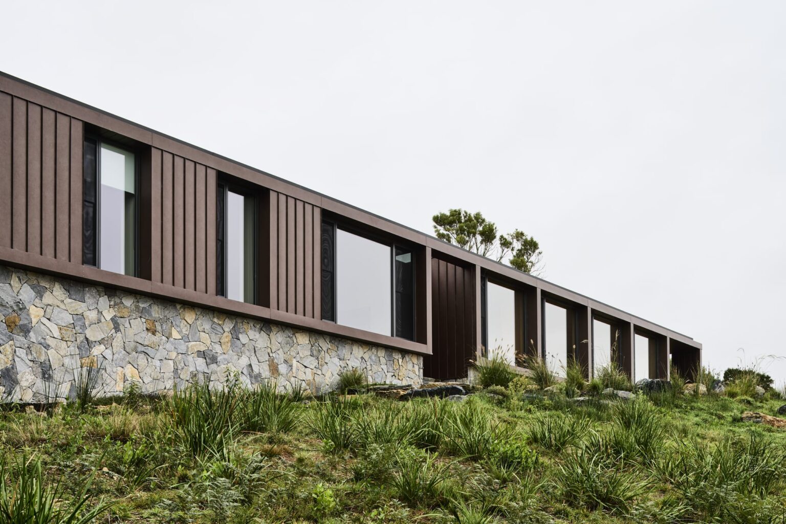 Fish Creek House - Steel Cladding - UniCote LUX - Corten Red